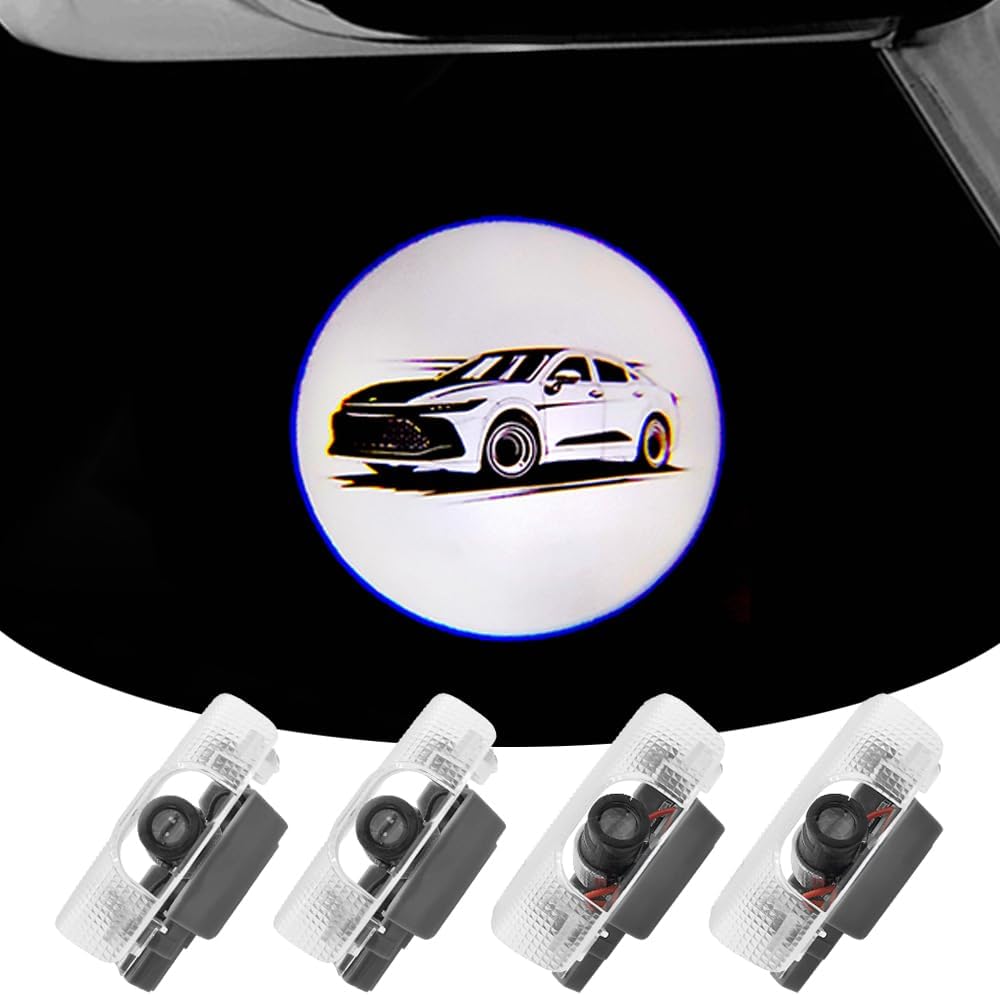 2PCS LED Car Door Projector Courtesy Lights Ghost Shadow Welcome Lamp Compatible with Crown 2023–Present S235 Accessories (for Crown 2023–Present S235)