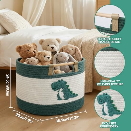 Panier de rangement coton tissé multifonctionnel cadeau bébé idéal - 2