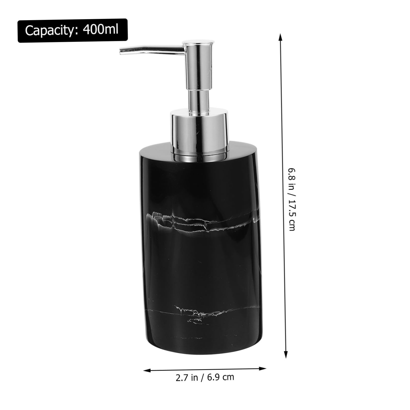 Garneck 4 Dispenser Di Sapone Liquido Con Motivo Marmorizzato Dispenser Di Sapone Liquido Ricaricabile Accessorio Da Bagno Per Cucina E Bagno