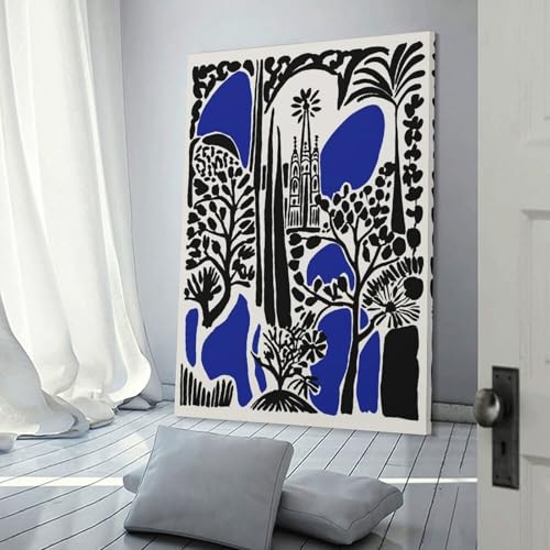Barcelona Architecture Abstract Art ensemble affiches toile murale 50x75