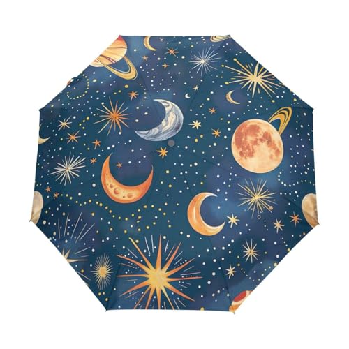Parapluie bleu GAIREG Galaxy Planet automatique pour femme