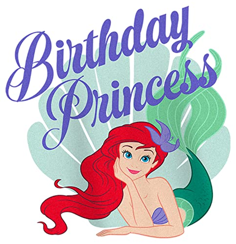 Disney Little, Big Princesses Ariel Bday Prin Girls Short Sleeve Tee Shirt2