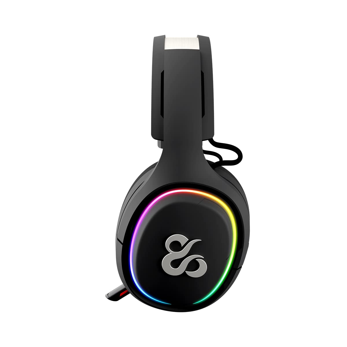 Newskill Aton Ivory Bezprzewodowy zestaw słuchawkowy do gier, wbudowany mikrofon, bateria 18h, RGB, konfigurowalny, Bluetooth 5.0, ergonomiczne słuchawki komputerowe, kompatybilny z