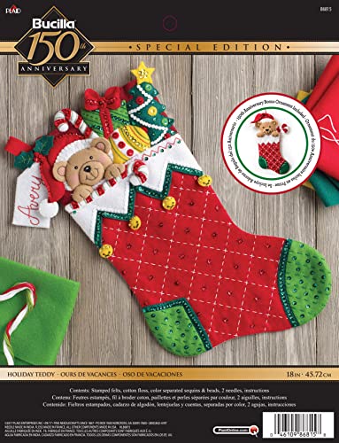 Bucilla Kit de apliques de meias de feltro de 45,72 cm