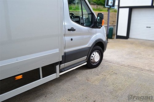Bragan Side Bars Compatible With Ford Transit MK7 Chassis Tipper Pickup 2007-2014 Stainless Van BRA3111T