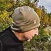 100% Merino Wool Cuff Beanie - Mens & Womens Warm Winter Hat - Watch Cap - Toque - Charcoal Gray