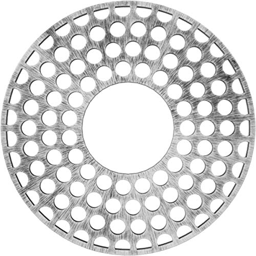 Ekena Millwork CMPP22FFASV Fink Architectural Grade PVC Pierced, Antiqued Silver Urethane Ceiling Medallions 22"OD x 8"ID x 3/4"P