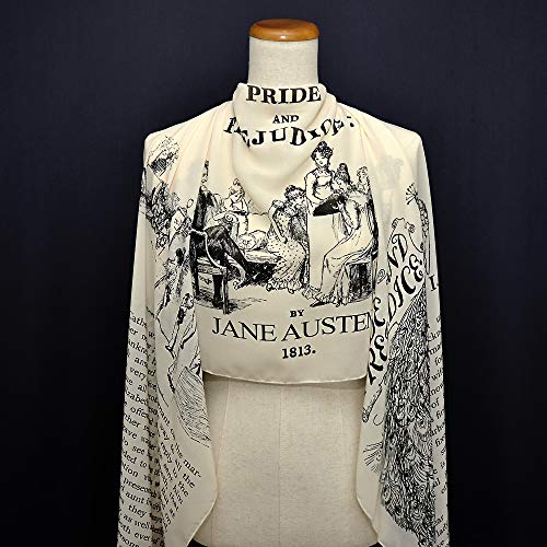 Universal Zone Pride And Prejudice Chiffon Scarf, Summer Scarf, Light Scarf, Spring Scarf #TOP4
