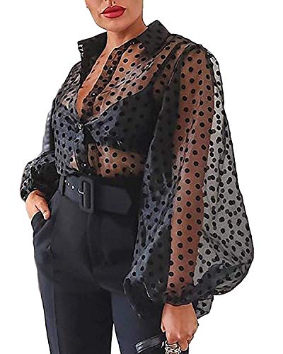 Blusa de plumeti negro con volantes de Zara | THE NO END