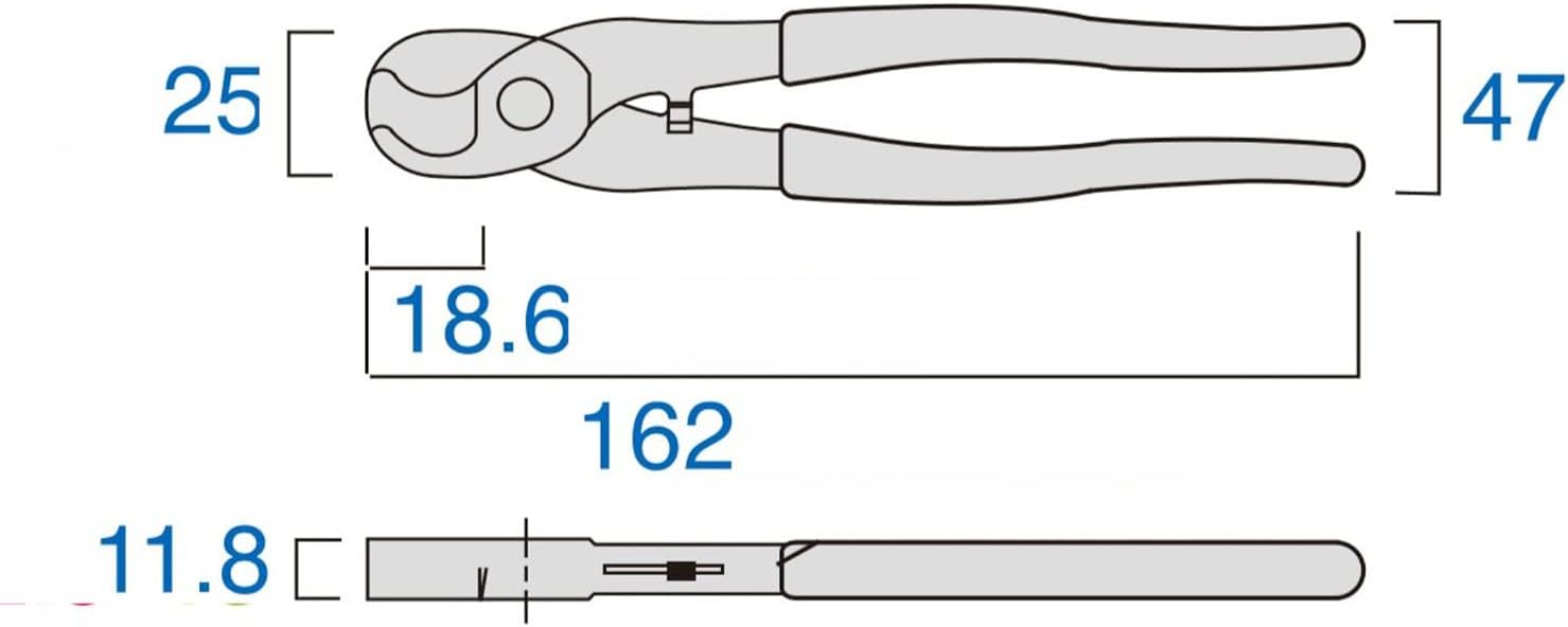 FUJIYA Tools, 600-160, Cable handy Cutters, 6 Inch