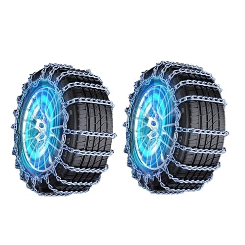 Cadenas para nieve y barro plateadas talla 195 para camiones y todoterrenos SUV