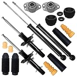 Lieferumfang: 2x Gasdruck Stossdämpfer Vorderachse, 2x Gasdruck Stossdämpfer Hinterachse, 2x Domlager Vorderachse, 2x Domlager inkl. Kugellager Hinterachse, 2x Staubschutzkappen mit Anschlagpuffer Vorderachse, 2x Staubschutzkappen mit Anschlagpuffer Hinterachse