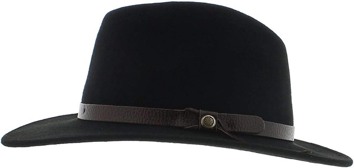 Chapeau Fedora - Feutre imperméable - Amance - Noir