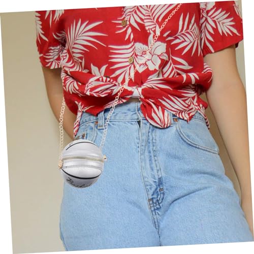 Chain Basketball Bag Cute Wallet Basketball Wallet Purses for Women Crossbody Basketball Messenger Bag Cute Crossbody Bags for Women Shoulder Bags Modeling Iron Child/13274