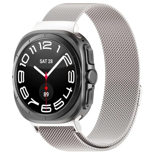 Bracelet acier Samsung Watch 7 Ultra 47mm résistant sans espace vide au poignet