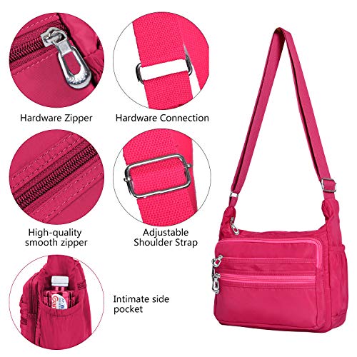 Image of NOTAG Crossbody Bag for Women Waterproof Shoulder Bag Messenger Bag Casual Nylon Purse Handbag