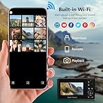 4K Digital Camera for Photography, 64MP Vlogging Camera for YouTube with 3" 180° Flip Screen, 18X Digital Zoom Point and Shoot Camara with 32GB Micro SD Card for Beginner (Black) - Image 3