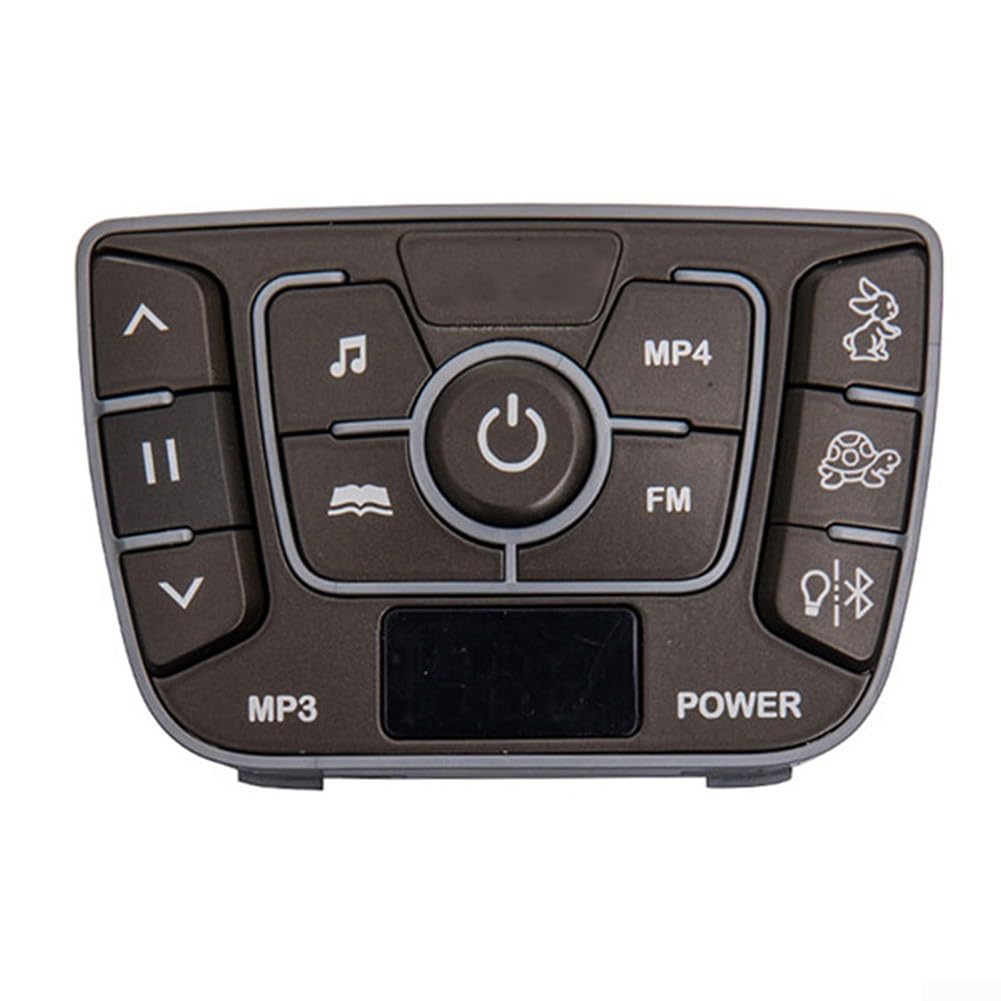 Panel de control de coche para niños de 12 V, consola central multifuncional con música, narración de historias y ajuste de velocidad para carro de bebé eléctrico de 12 V/24 V (A 24 V)
