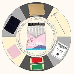 Hearda Kalimba 17 clés Instrument de Musique, Portable Pouce Piano Africain Marimba Kalimba Cadeau Kit avec Accordeur… - Les Beatles, Paul McCartney, John Lennon, RIngo Starr, George Harrison Hearda Kalimba 17 clés Instrument de Musique, Portable Pouce Piano Africain Marimba Kalimba Cadeau Kit avec Accordeur… – Image 7