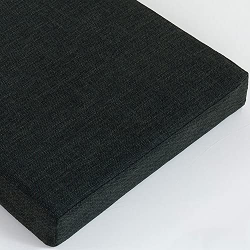 Cuscinetti quadrati per sedie, per interni, colorati, cuscini per sedia, giardino, sala da pranzo, ufficio, cucina, padde, sedile da pavimento, lavabile (giallo, 40 x 40 x 8 cm