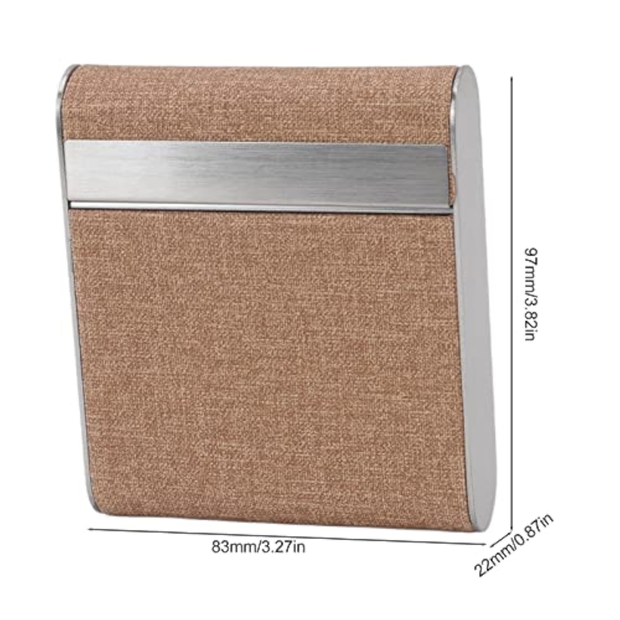Inner Flocking Flip Cover Cigarette Case