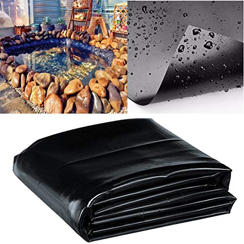 DaDago 8-32Ft Sizes Fish Pond Liner Gardens Pools Pvc Membrane Reinforced Landscaping Cover - 8.0M X 6.0M