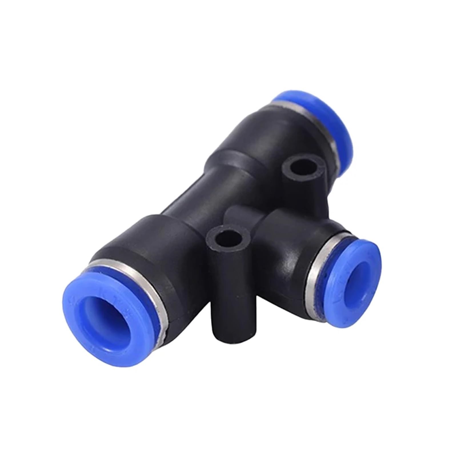 Conector neumático de aire PE PEG de 50/100/500 piezas, reductor de te de ajuste rápido, conector de manguera de tubo de plástico en forma de T de 3 vías, 4/6/8/10/12 mm(PEG 8-4,100 PCS)