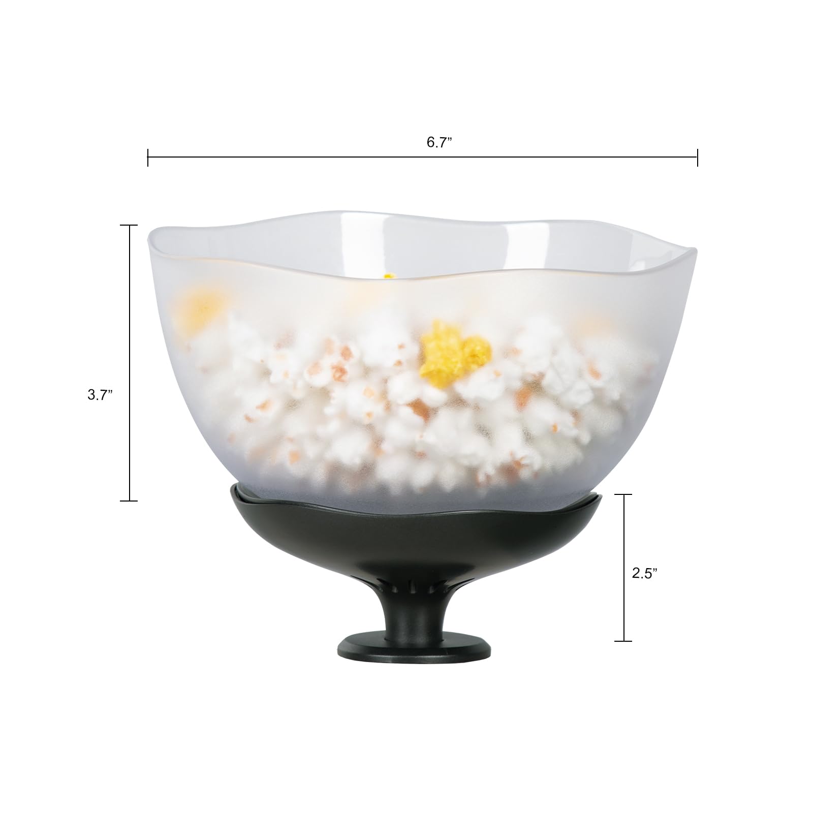 beyond SMART Reusable Popcorn Bowl,1L Water Capacity, Fits Power Grommet, Special Accessory for Sofa Armrests