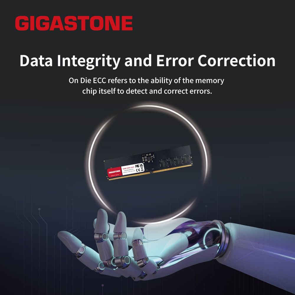 DDR5 RAM】 GIGASTONE 32GB Kit (2x16GB) DDR5 4800MHz PC5-38400 CL