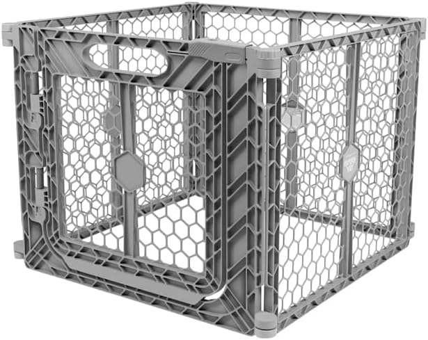 EveryYay by Petco in The Zone Convertible Plastic Walk Through Pet Gate & Play Pen 192" L X 1" W X 26" H