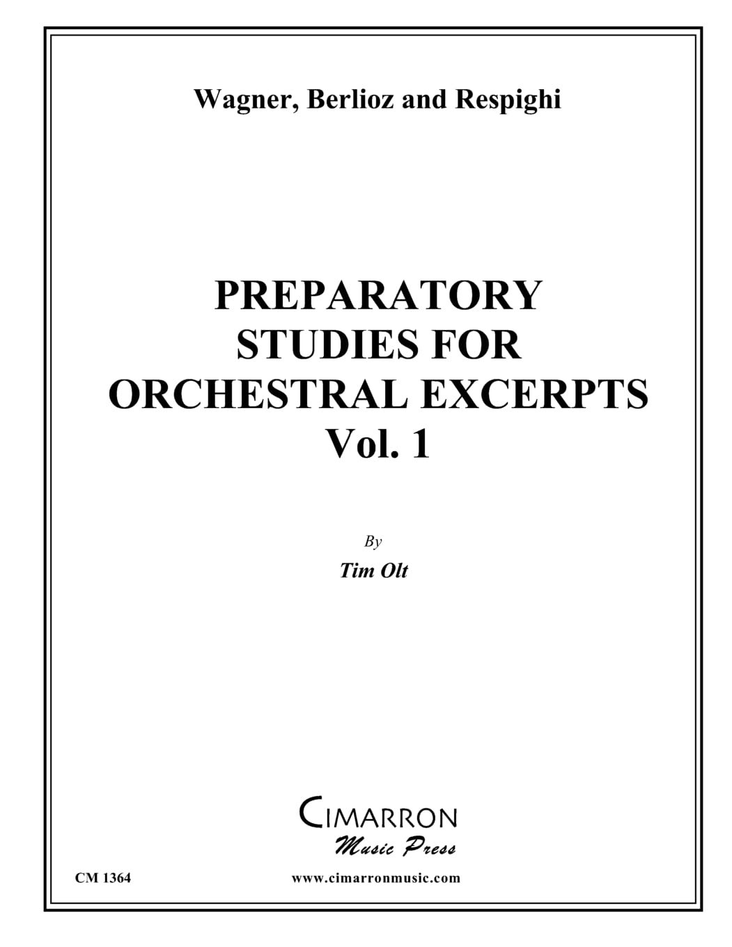 Preparatory Studies for Orchestral Excerpts, Vol. 1: for Tuba