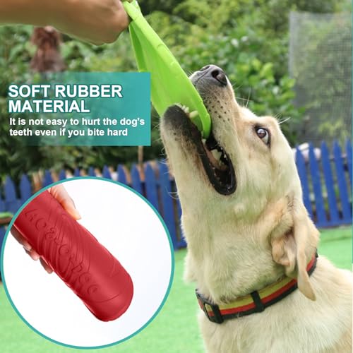 Noaxylic 2 Stück Hundefrisbees, Haustier Spielzeug Hund Fliegen Scheiben, Wiederverwendbar Soft Trainings Discs Hund, Haustier-Frisbee, Leichtes Flying Disc Dog für Dog Werfen, Spielen und Fangen