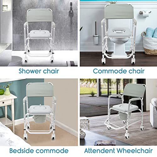 Image of KosmoCare Premium Imported Aluminum Shower Wheelchair