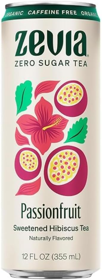 Zevia Organic Sugar Free Iced Tea, Tea Refresher Variety Pack, 12 Ounce Cans (Pack of 12)