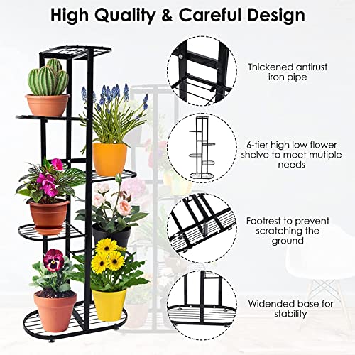 Étagère de support de pot de fleurs en métal durable pour une décoration raffinée - 3