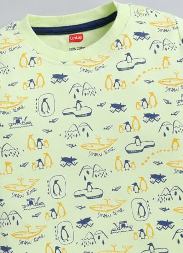 Image of LuvLap Baby Boys Regular Fit 100% Cotton Full Sleeves Boys T-Shirt Set Pack of 4