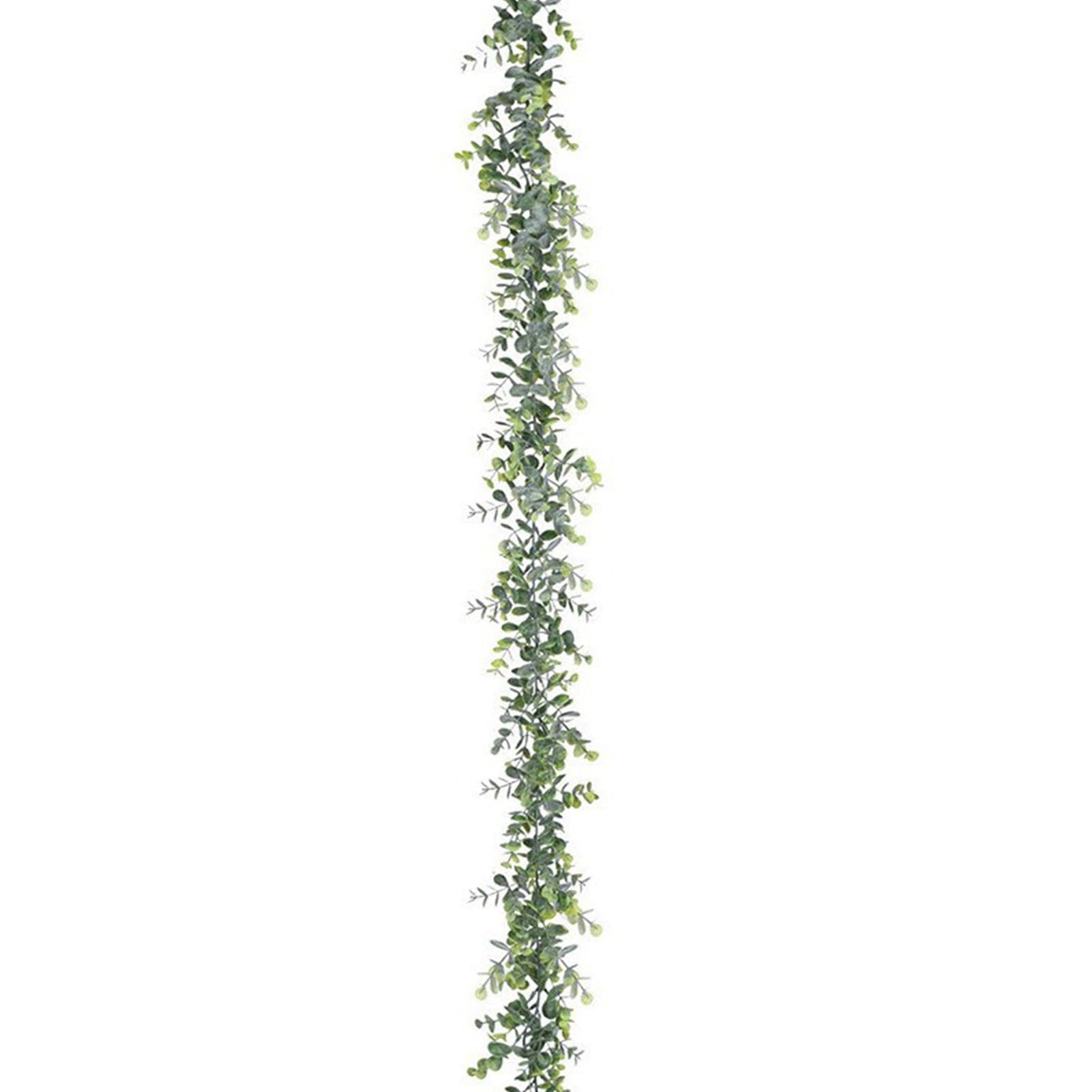 Eucalyptus Garland 70inch Simulation Plant Fake Hanging Vine Artificial Vine for Home Party Decoration Flexible Realistic Greenery Garland Eucalyptus Leaves for Table Wedding Plant Light Gre