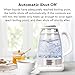 Tribest GKD-450 Hot Water Kettle, Electric Water Boiler & Water Warmer with Glass Tea Kettle, 110V, White
