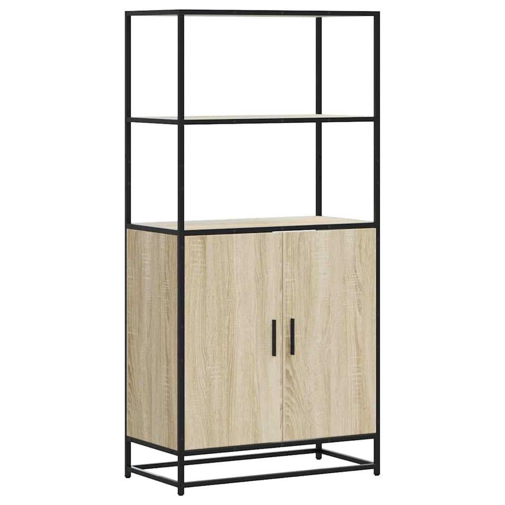 Armadio alto in rovere Sonoma, 68 x 35 x 139 cm, in metallo