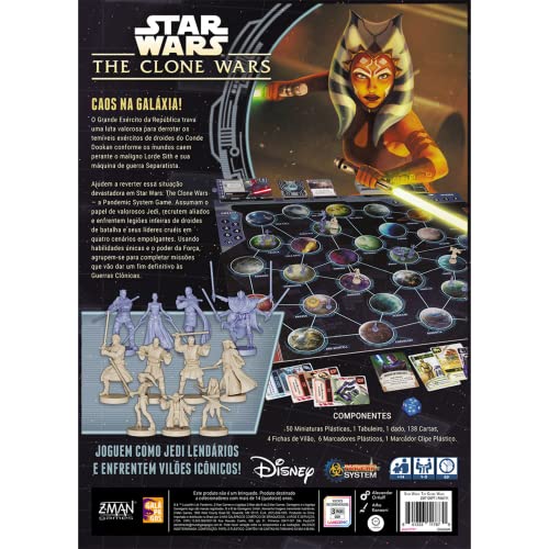 Galápagos, Star Wars - The Clone Wars - Um jogo Pandemic System, Jogo de Estratégia Cooperativo, 1-5