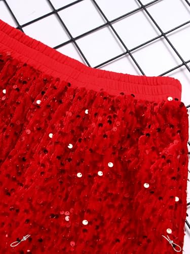 YiZYiF Toddler Baby Girls Jazz Dance Stage Performance Outfits Sparkling Long Trousers Ruffle Leggings4