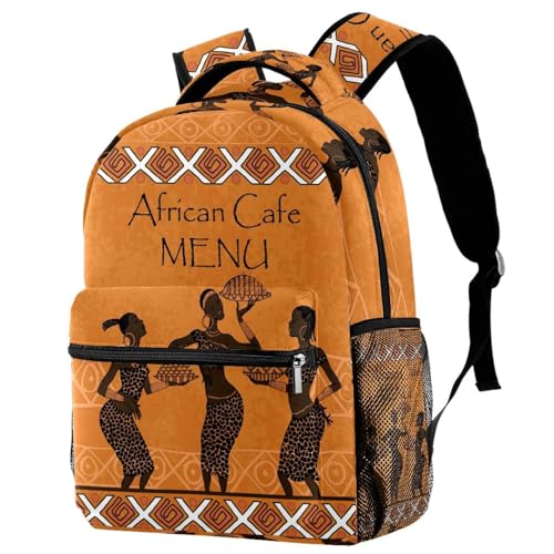 Sac à dos d'école pour adolescents motif café coloré