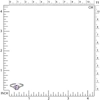 Vista 2 de Silvershake Anillo de compromiso de plata de ley 925 chapada en oro blanco o amarillo con piedra natal con forma octágona, de 0.276 x 0.197 in