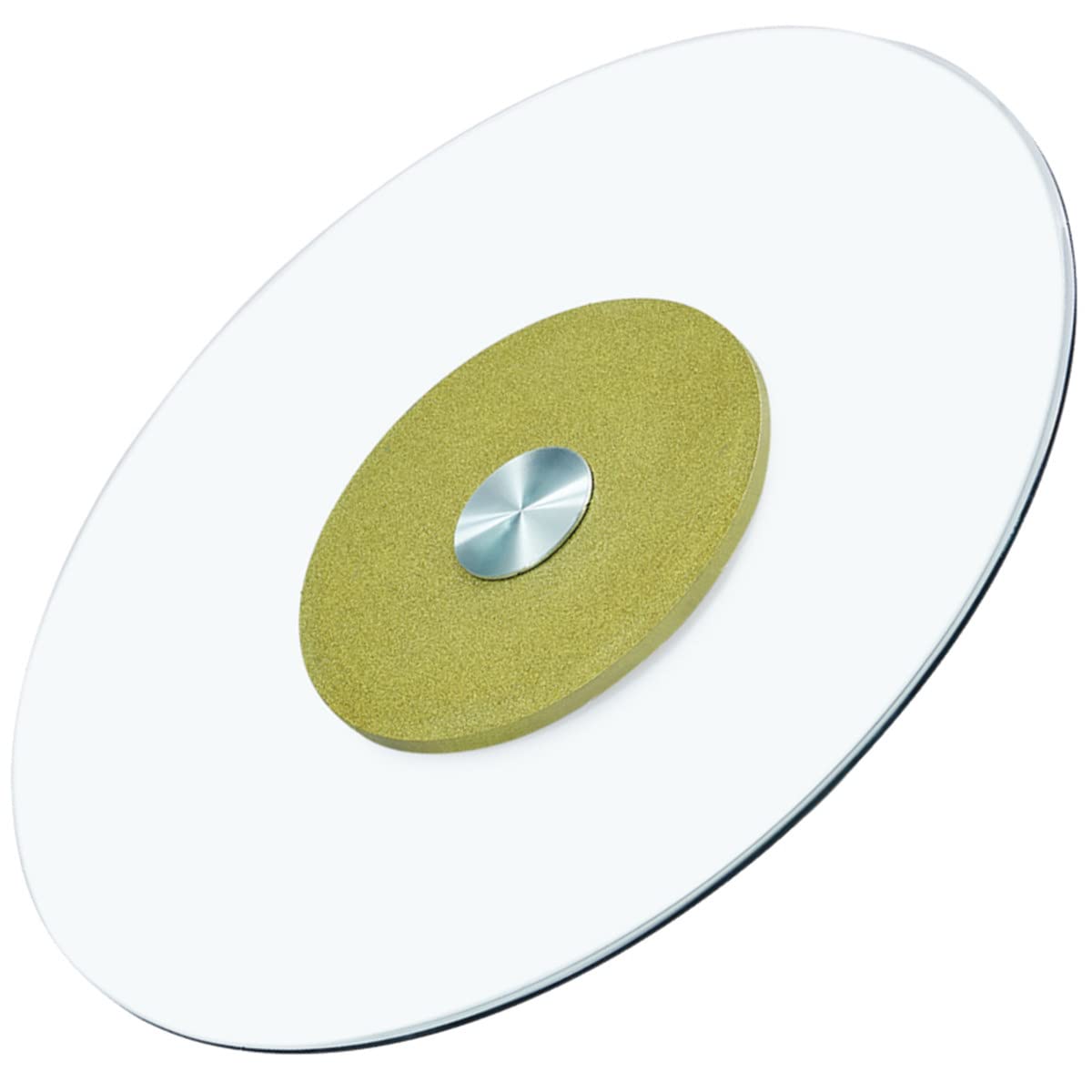 Plateau tournant rond plateau rotatif verre trempé robuste 80cm