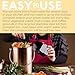 EPICA Countertop Compost Bin Kitchen | 1.3 Gallon | Odorless Composting Bin with Carbon Filters | Indoor Compost Bin with Lid | Stainless Steel Kitchen Composter for Food Scraps & Waste Recycling