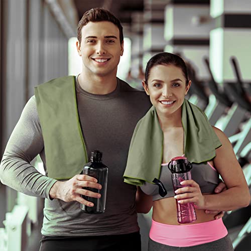 Linlook Microfaser Handtücher Set- Schnelltrocknend und Kompakt Badetuch Sporthandtuch Strandtuch für Travel Yoga Camping Beach Gym – Bild 6