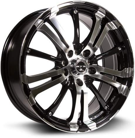 RTX, Alloy Wheel/Rim, ARSENIC, New, Black Machined, 17x7, 5x100, 42, 73.1, 413151