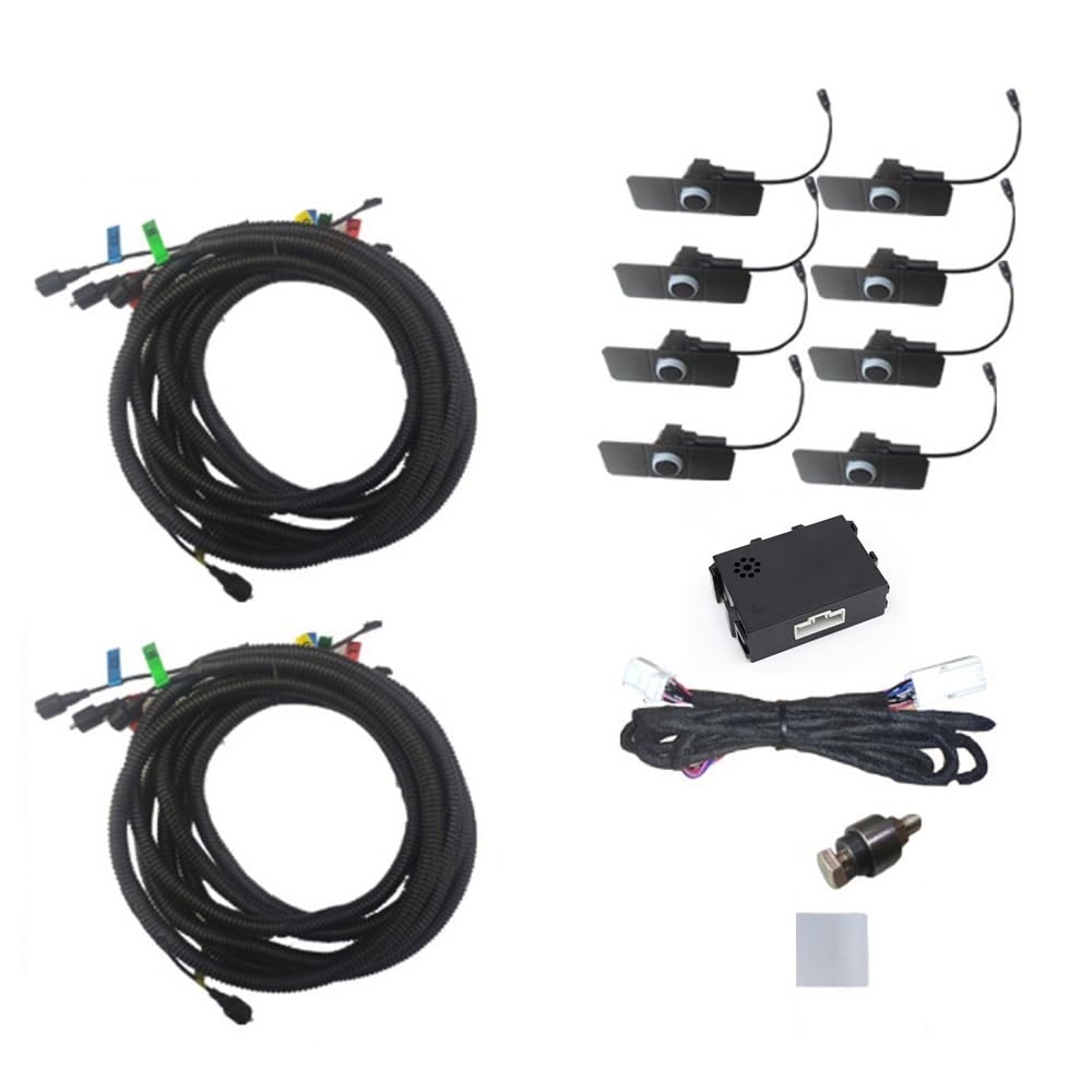 Capteur Radar recul Kit capteur stationnement avec rétroéclairage Voiture et Moniteur Radar recul pour X-Trail pour Rogue pour T32 2013~2020