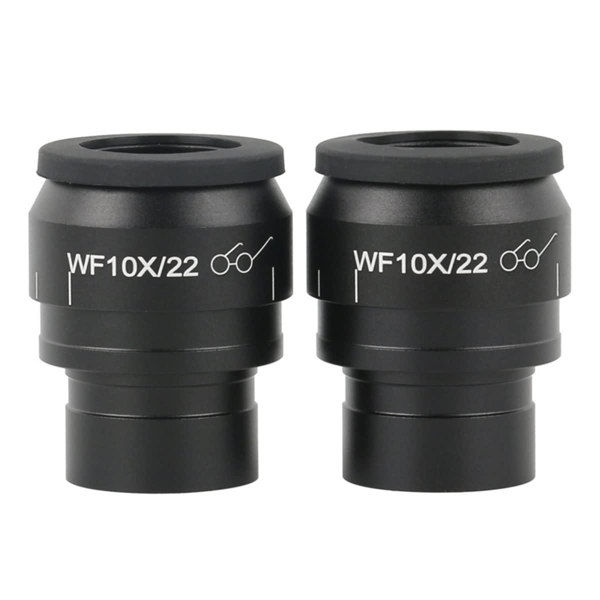 ZTBH Zestaw akcesoriów do mikroskopu 4X 8X-50X 100X Trinokularowa głowica mikroskopu stereo, WF10X okular 0,5 x 0,7 x 2 x slajdy do mikroskopu obiektywu (kolor: WF10X)