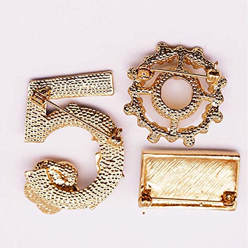 Celebrity Designer Inspired Gift Set Wedding Party Jewelry Flower Brooch Pin3